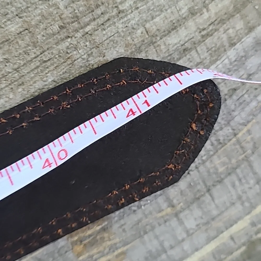 Dickies Brown Leather Belt with Contrast‎ Stitching